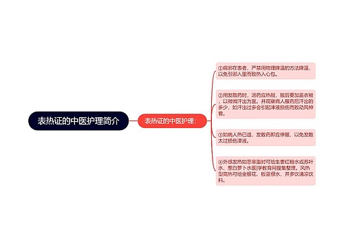 表热证的中医护理简介