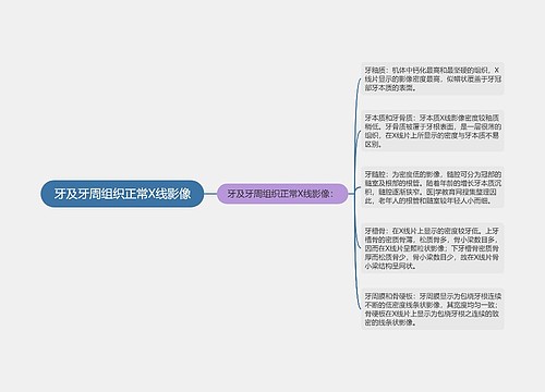 牙及牙周组织正常X线影像