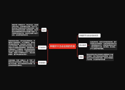 种植牙不当会出现的危害