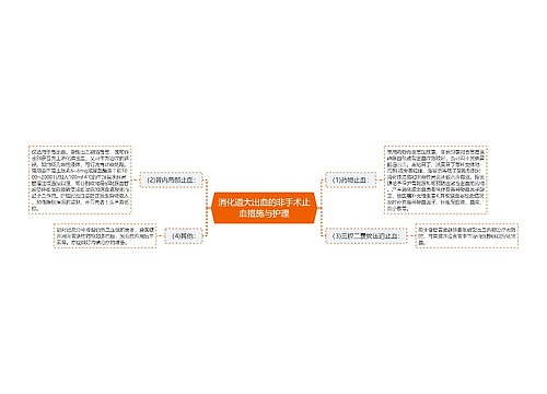 消化道大出血的非手术止血措施与护理