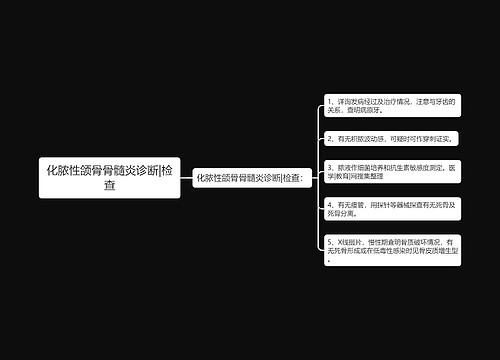 化脓性颌骨骨髓炎诊断|检查