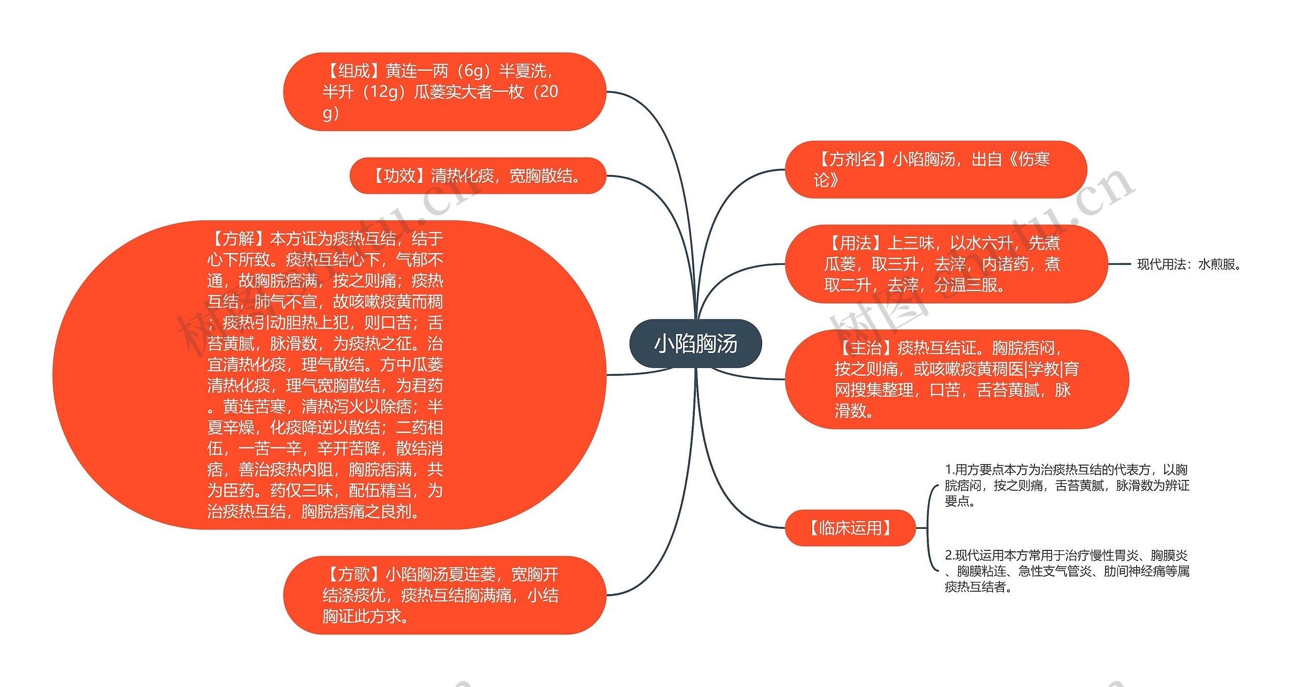 小陷胸汤思维导图