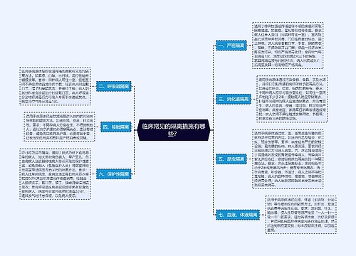 临床常见的隔离措施有哪些？