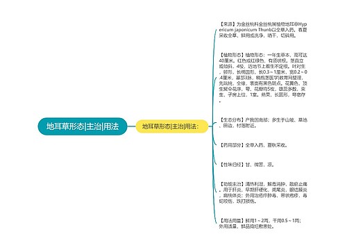 地耳草形态|主治|用法