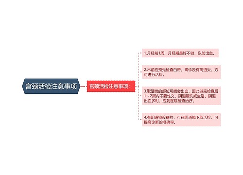 宫颈活检注意事项