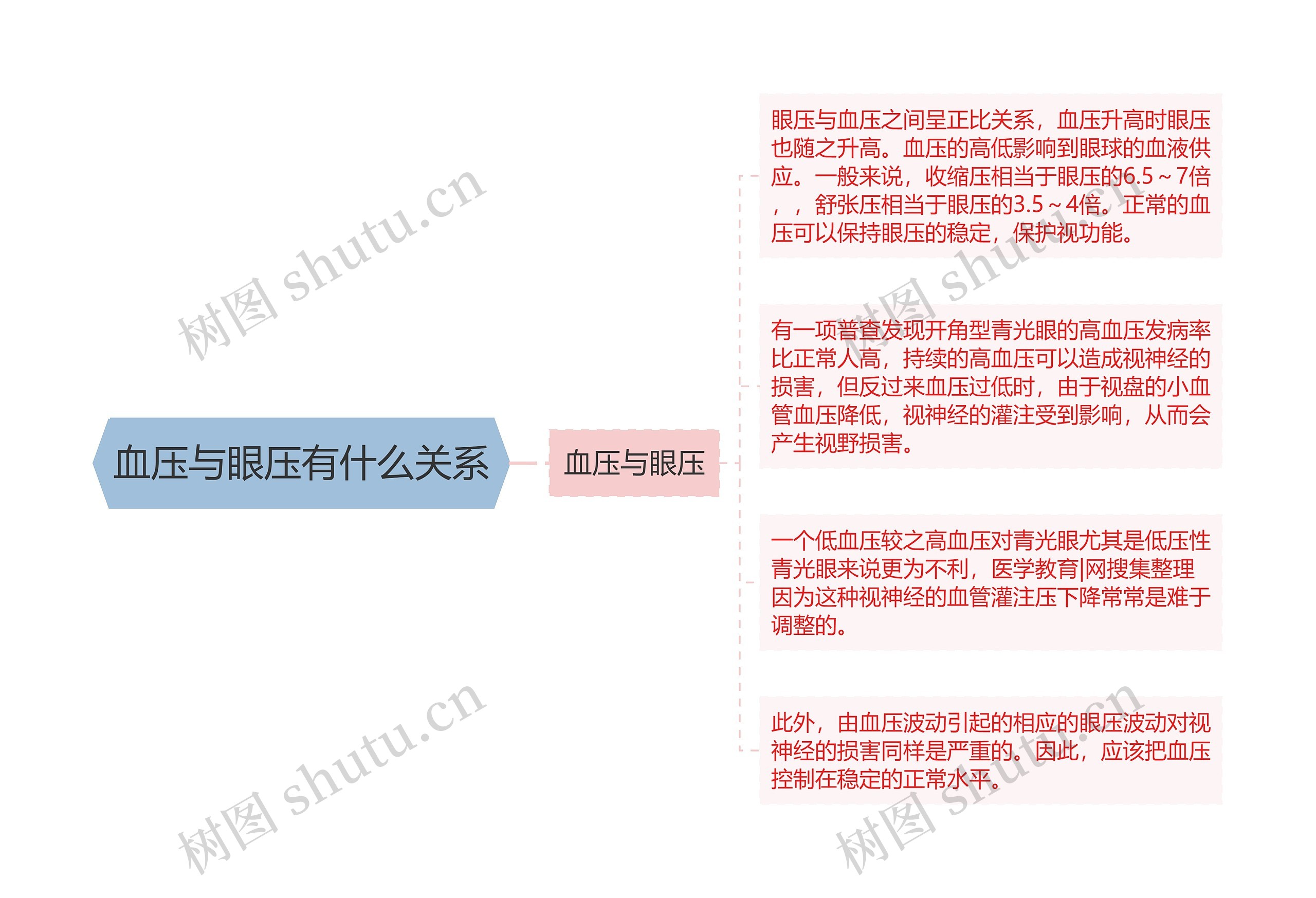 血压与眼压有什么关系思维导图