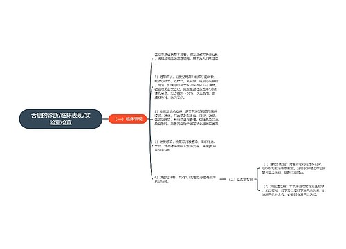 舌癌的诊断/临床表现/实验室检查