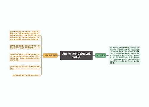 局部浸润麻醉的定义及注意事项