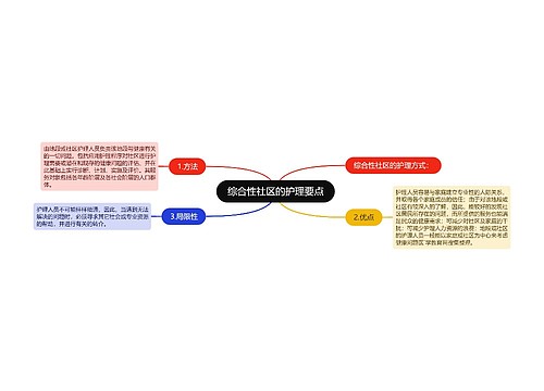 综合性社区的护理要点