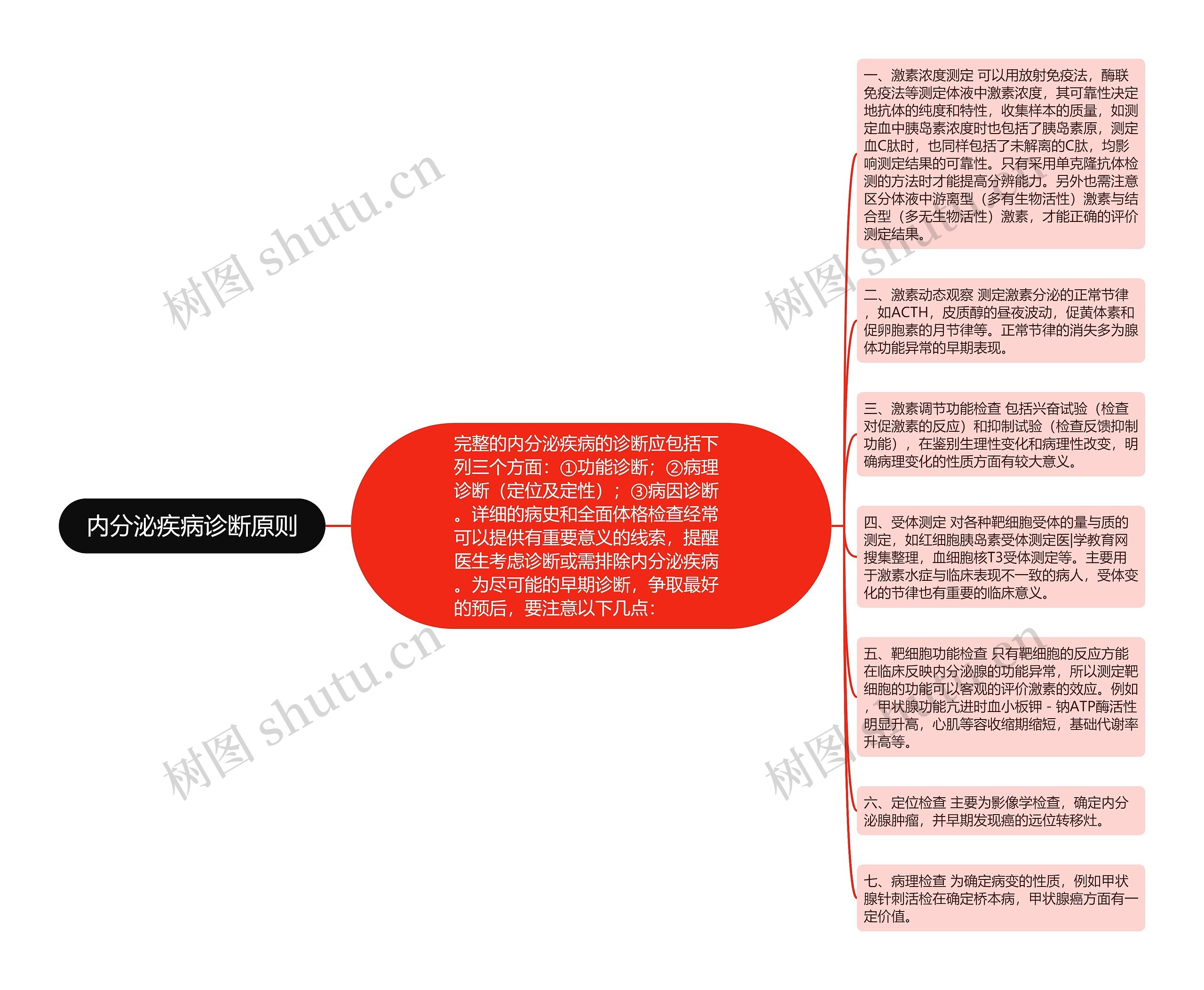 内分泌疾病诊断原则思维导图