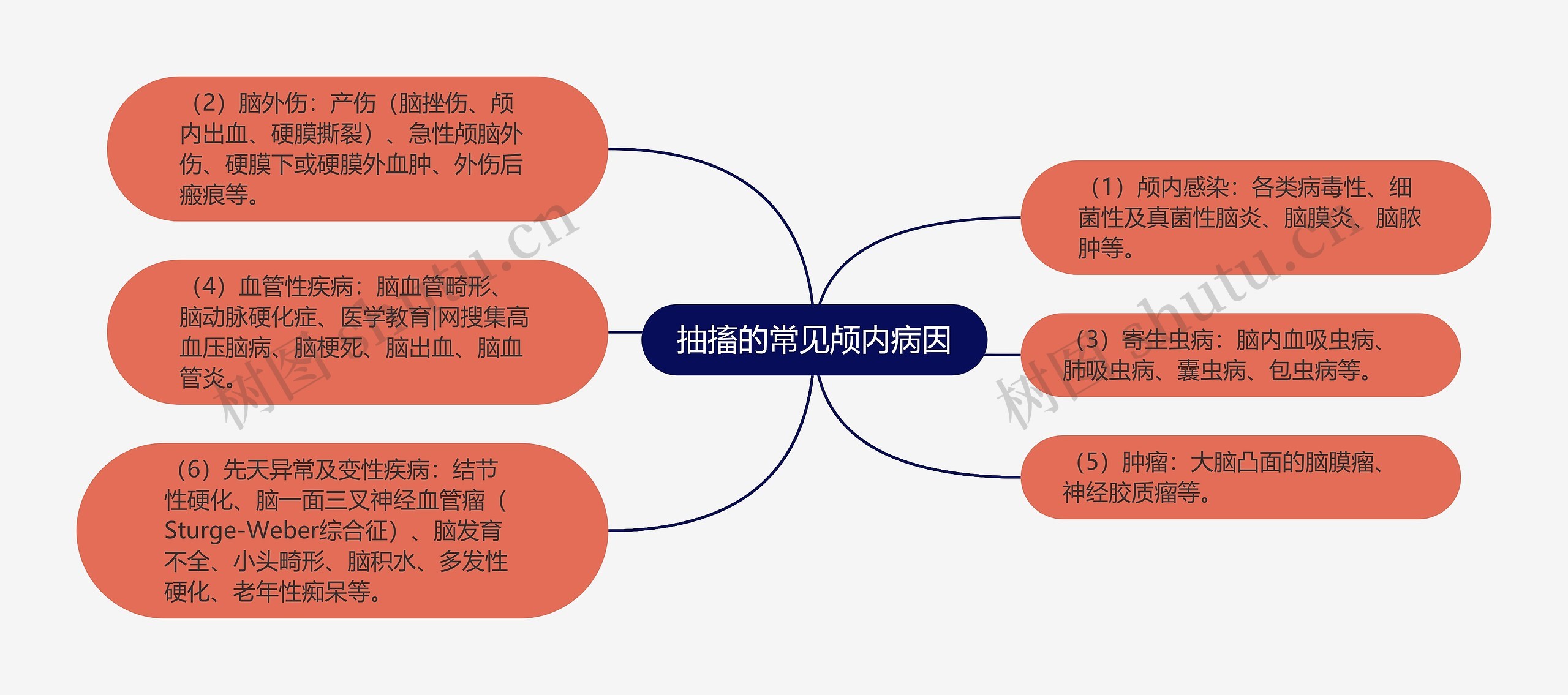 抽搐的常见颅内病因