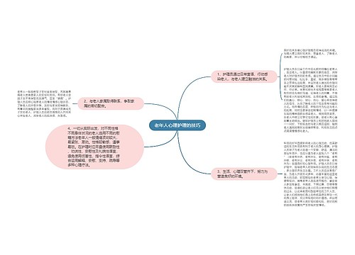 老年人心理护理的技巧