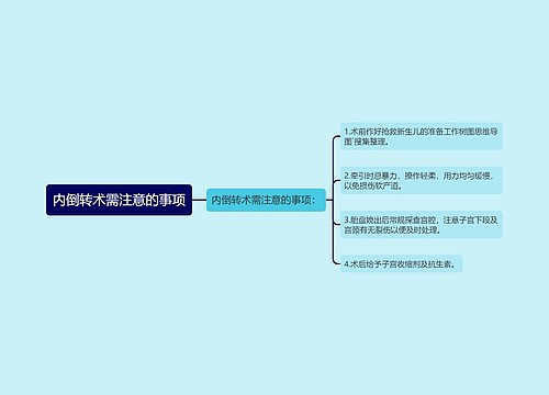 内倒转术需注意的事项