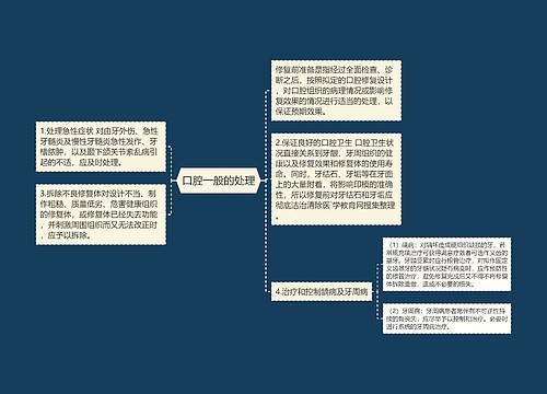 口腔一般的处理