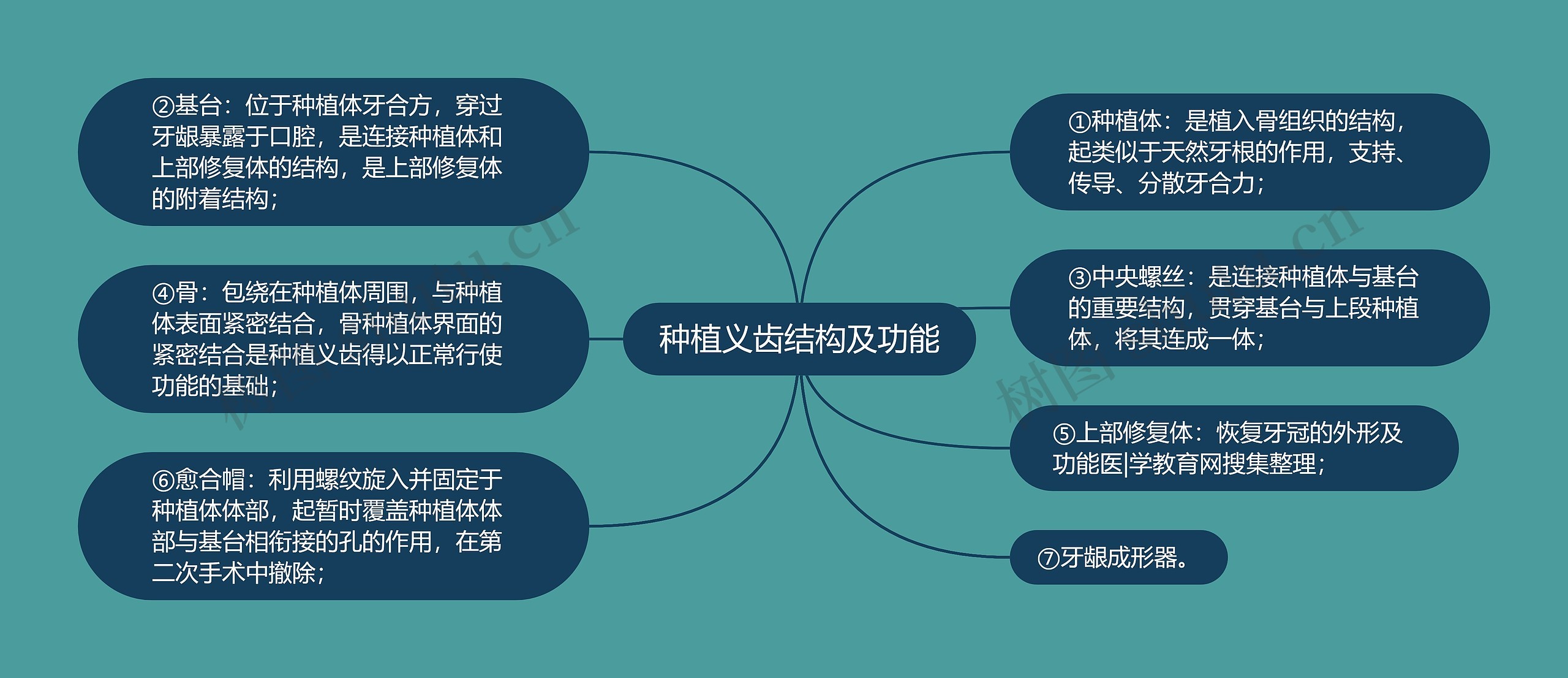 种植义齿结构及功能