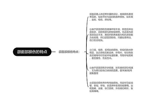 颌面部损伤的特点