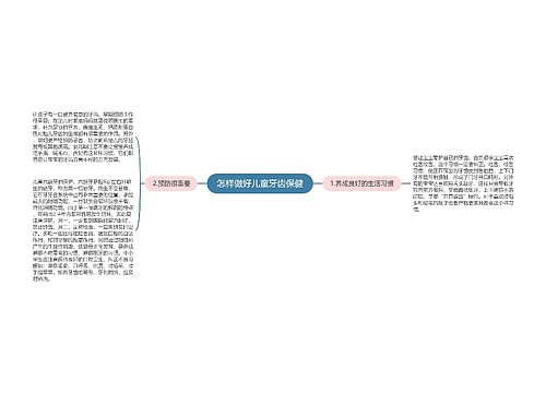 怎样做好儿童牙齿保健