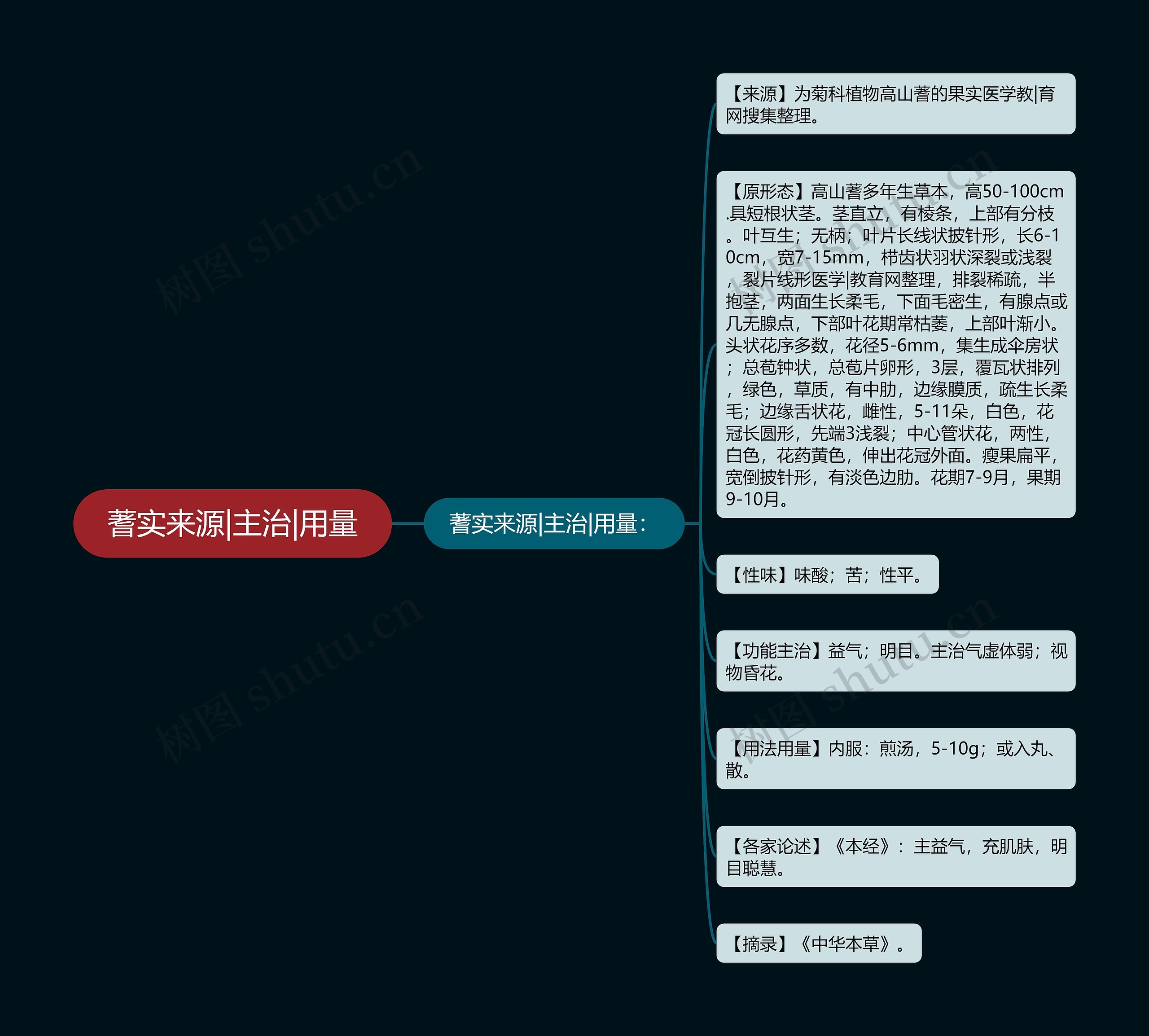 蓍实来源|主治|用量