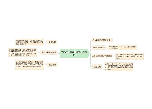 老人老花眼的日常护理方法