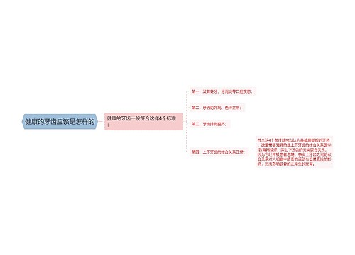 健康的牙齿应该是怎样的