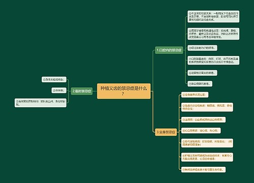 种植义齿的禁忌症是什么？