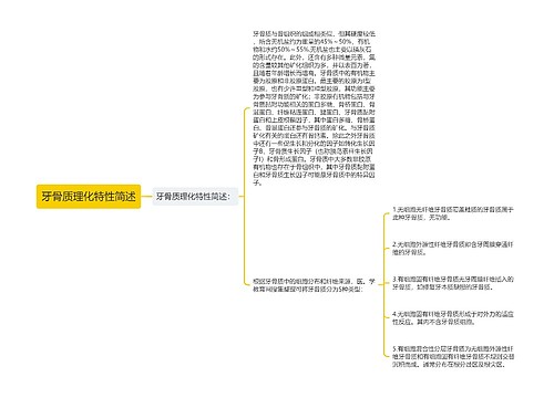 牙骨质理化特性简述