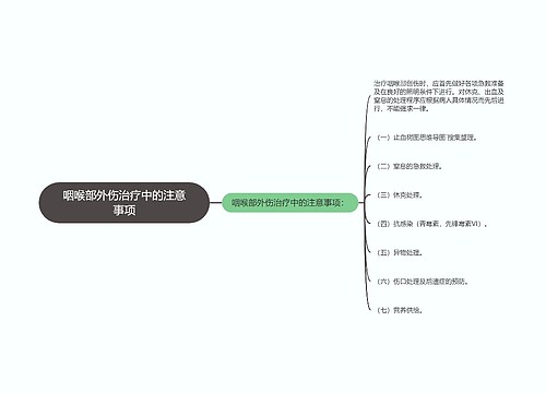 咽喉部外伤治疗中的注意事项