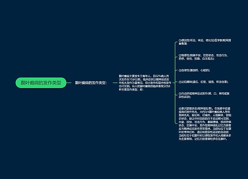 颞叶癫痫的发作类型