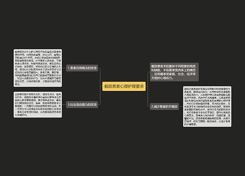 截肢患者心理护理要求