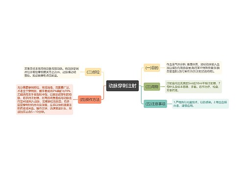 动脉穿刺注射