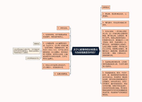 关于心脏骤停的诊断要点与急救措施是怎样的？