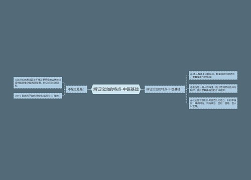 辨证论治的特点-中医基础