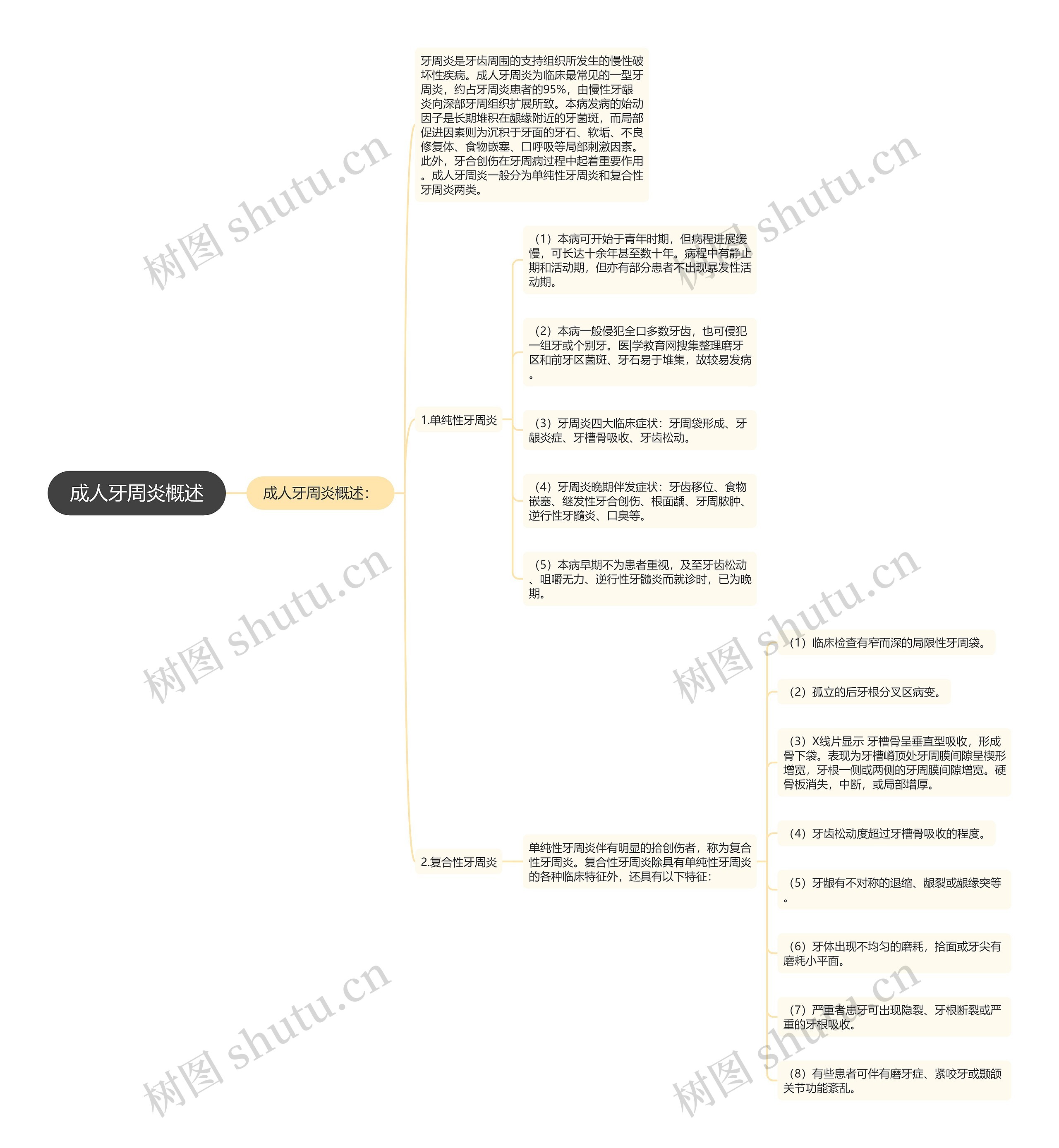 成人牙周炎概述 成人牙周炎概述