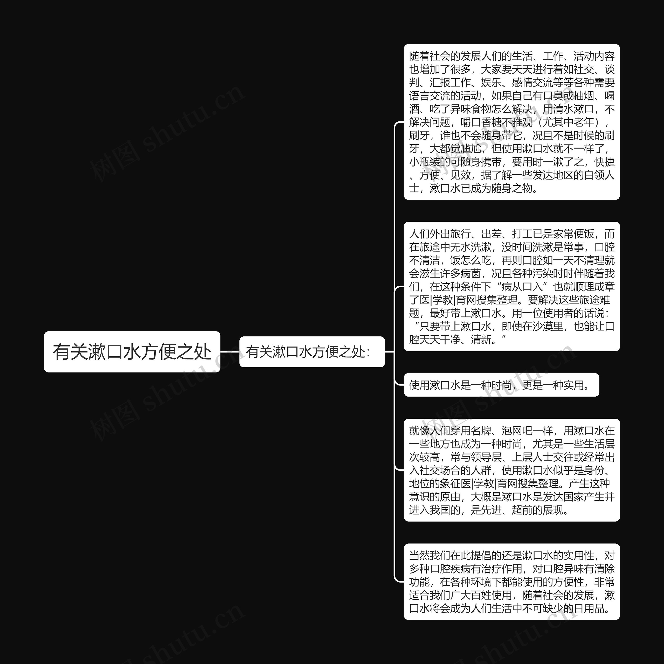 有关漱口水方便之处