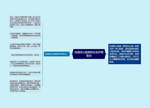 风湿性心脏病的社区护理要点