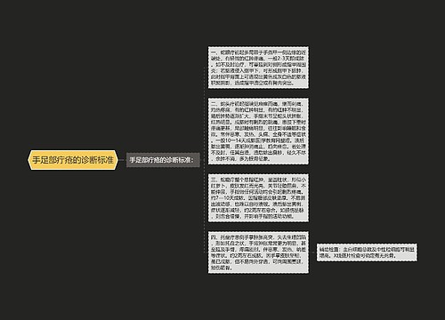 手足部疔疮的诊断标准