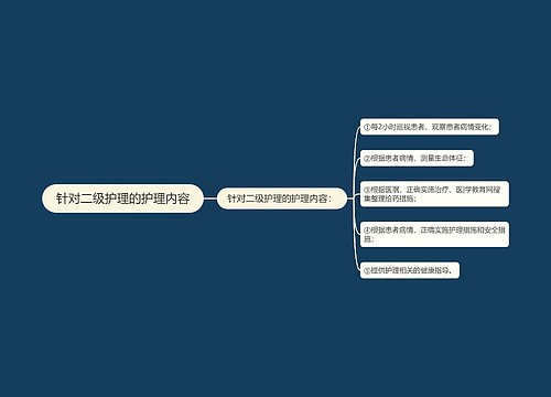 针对二级护理的护理内容