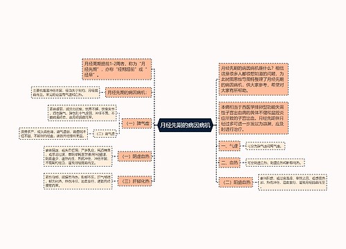 月经先期的病因病机