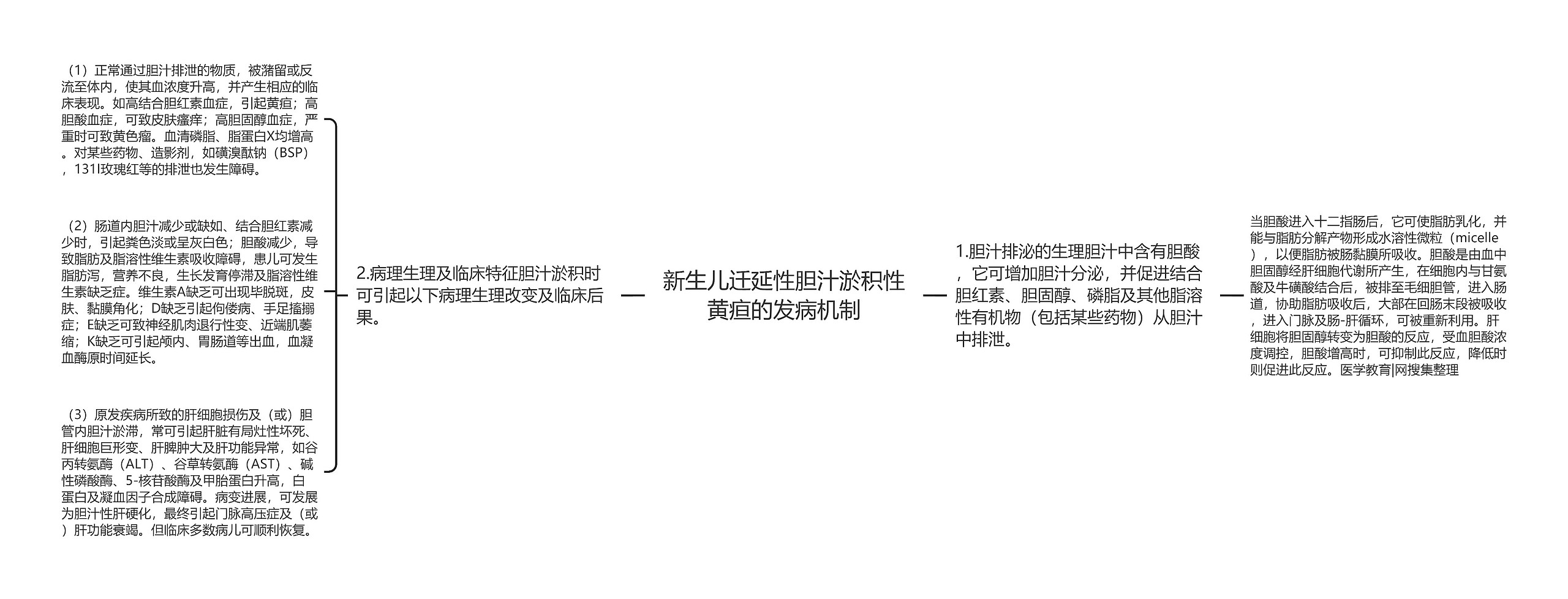 新生儿迁延性胆汁淤积性黄疸的发病机制