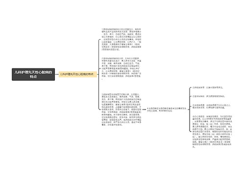 儿科护理先天性心脏病的特点