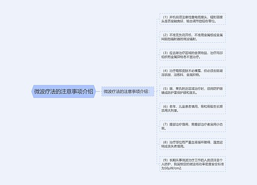 微波疗法的注意事项介绍