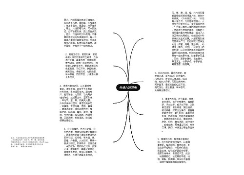 外感六淫邪毒