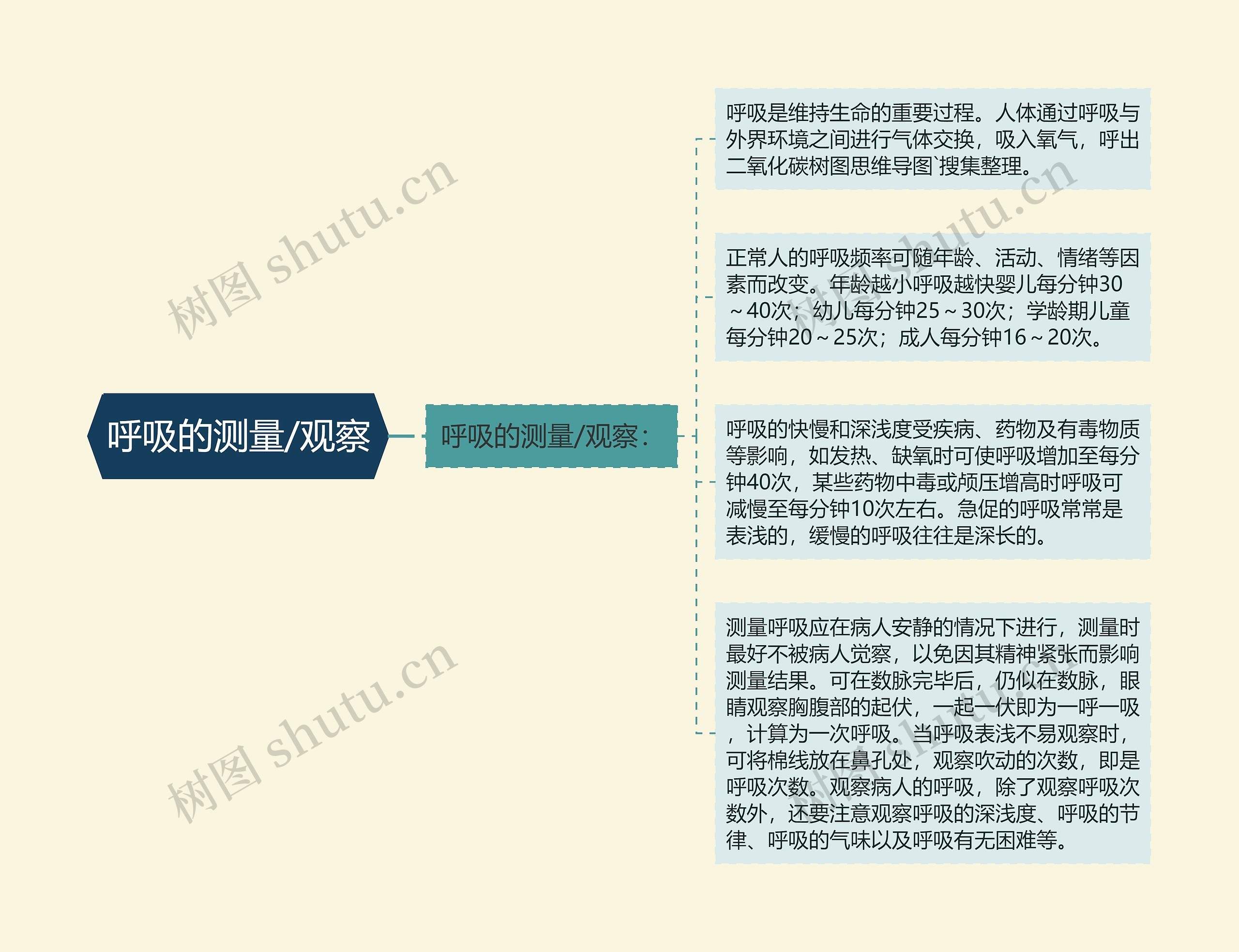 呼吸的测量/观察思维导图