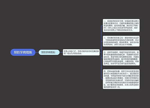 预防牙病措施