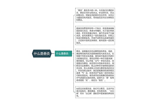 什么是悬灸