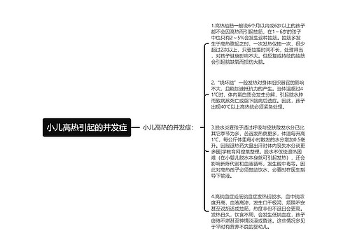 小儿高热引起的并发症