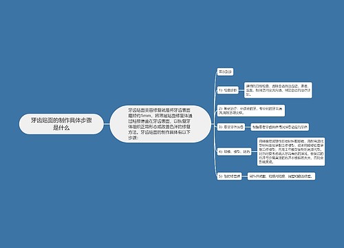 牙齿贴面的制作具体步骤是什么