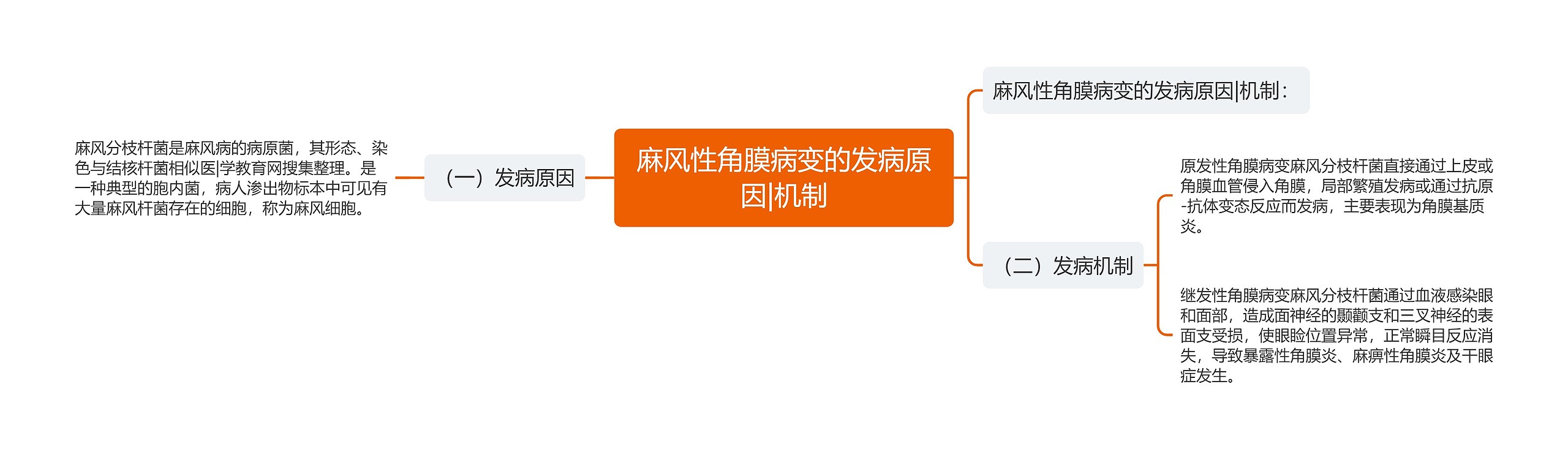 麻风性角膜病变的发病原因|机制思维导图