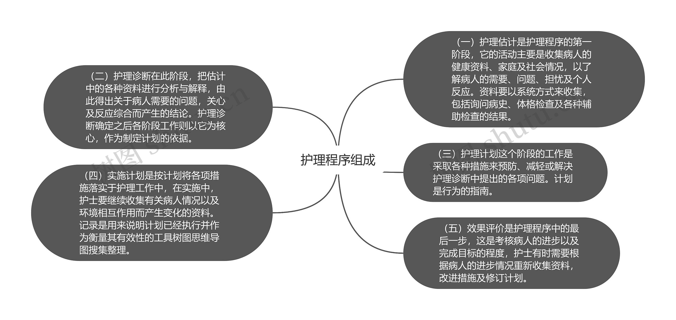 护理程序组成思维导图