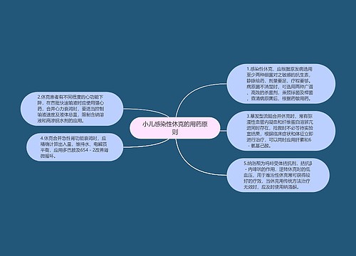 小儿感染性休克的用药原则